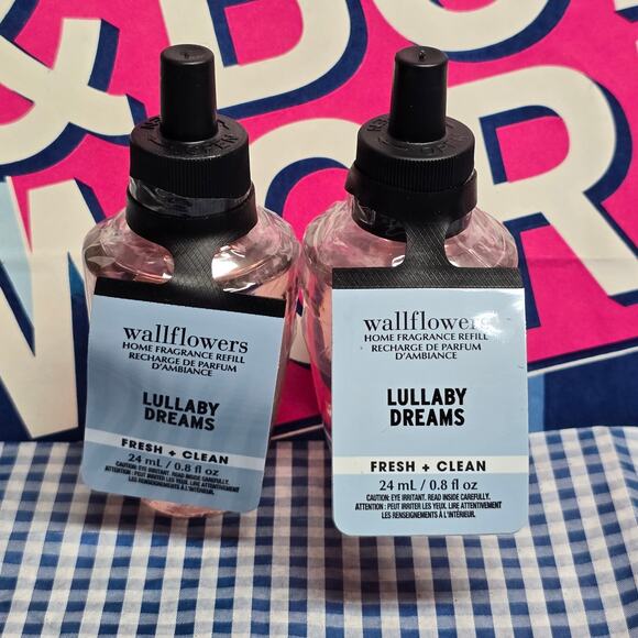 BBW Lullaby Dreams Fresh + Clean Wallflower Fragrance Refill Set - Picture 1 of 2